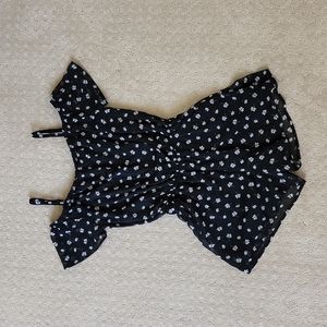 Black Floral Romper